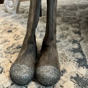 Joyfolie Chloe Boots in Silver Size 4